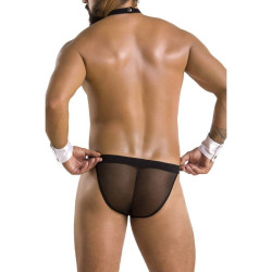 PASSION - 036 SLIP ALFROJO CZARNY L/XL