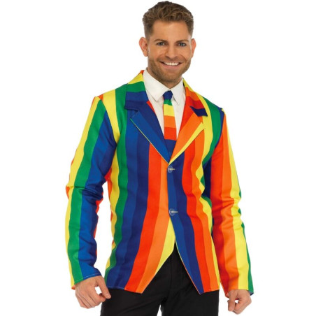 LEG AVENUE - MARYNARKA + KRAWAT RAINBOW M