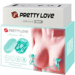 PRETTY LOVE - NIEBIESKIE PESETY DO ELEKTROSTYMULACJI W PUDELKU Z NIESPODZIANKA