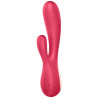 SATISFYER - MONO FLEX CZERWONY Z APLIKACJA