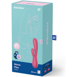 SATISFYER - MONO FLEX CZERWONY Z APLIKACJA