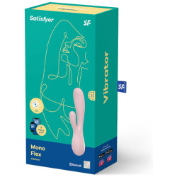 SATISFYER - MONO FLEX ROZOWY Z APLIKACJA