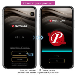 PRETTY LOVE - HECTOR WIBRATOR ELEKTROSZOKOWY PRZEZ APLIKACJE STEROWANIA FIOLETOWYM