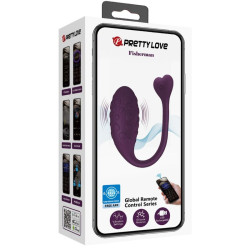 PRETTY LOVE - FISHERMAN STEROWANE APLIKACJA WIBRACYJNE JAJKO LILA
