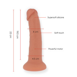 ONINDER - DUZY WIBRATOR BOGOTÁ DILDO 9 PREDKOSCI NATURALNY 22 CM -O- 4,5 CM - DARMOWA APLIKACJA