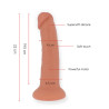 ONINDER - DUZY WIBRATOR BOGOTÁ DILDO 9 PREDKOSCI NATURALNY 22 CM -O- 4,5 CM - DARMOWA APLIKACJA