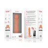 ONINDER - SREDNI WIBRATOR BOGOTÁ DILDO 9 PREDKOSCI NATURALNY 20 CM -O- 4.2 CM - DARMOWA APLIKACJA