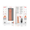 ONINDER - MALY WIBRATOR BOGOTÁ DILDO 9 PREDKOSCI NATURALNY 17.5 CM -O- 4 CM - DARMOWA APLIKACJA