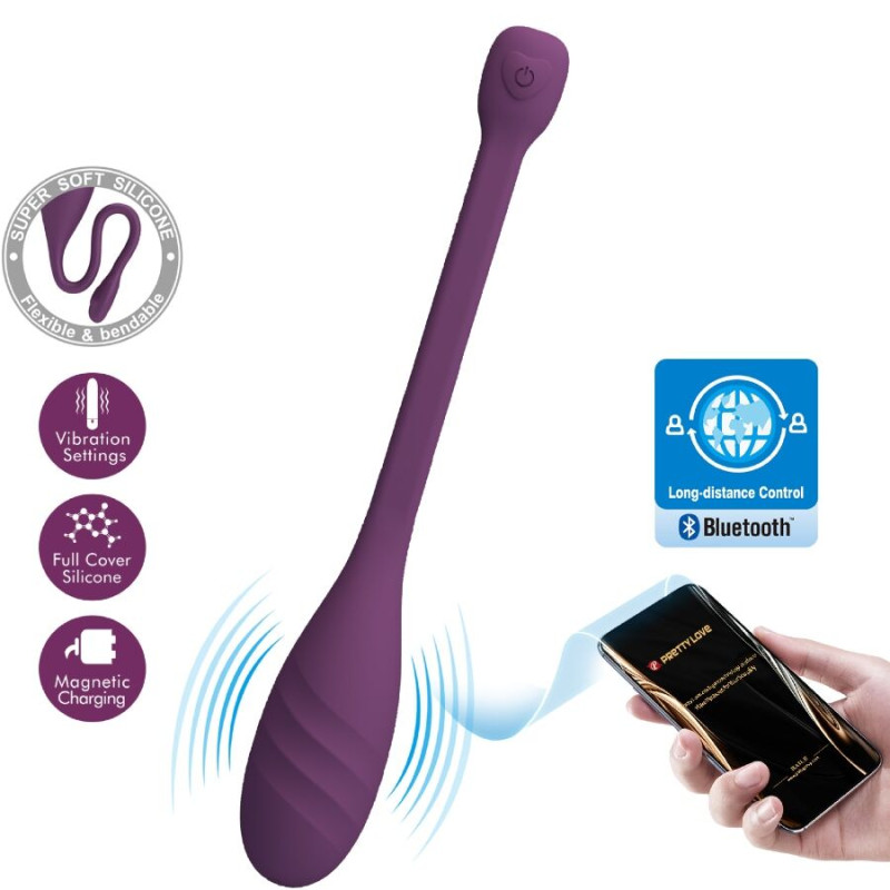 PRETTY LOVE - VIBRATORE CONTROLLATO DA APP LEVIATHAN VIOLA PRETTY LOVE - VIBRATORE CONTROLLATO DA APP LEVIATHAN VIOLA