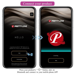 PRETTY LOVE - LEVIATHAN WIBRATOR STEROWANY APLIKACJĄ FIOLETOWY