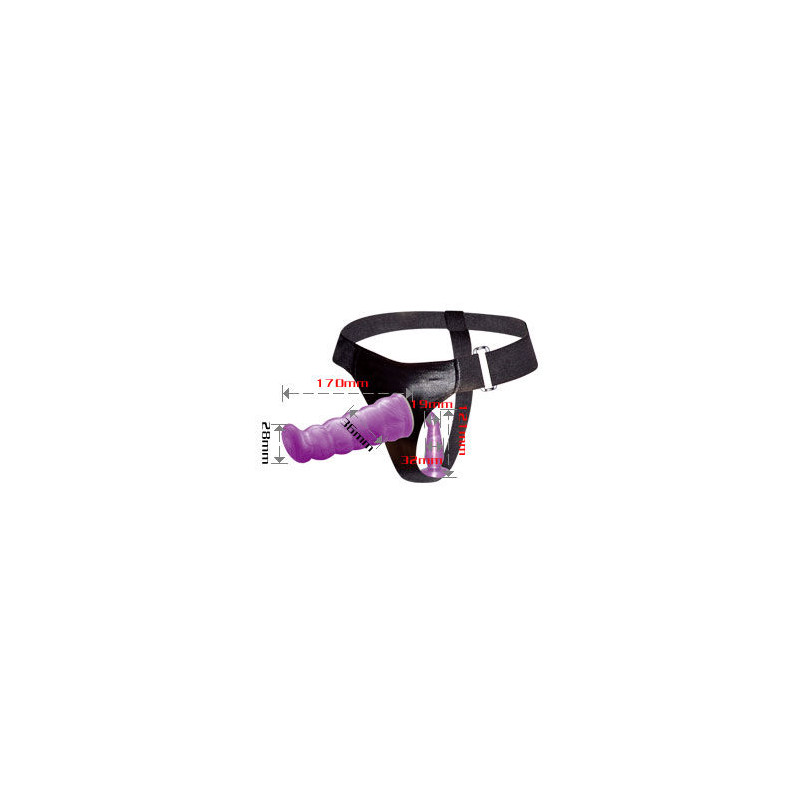 BAILE - WEIBLICHES ANAL UND VAGINALGESCHIRR FLIEDER G-PUNKT 17 CM
