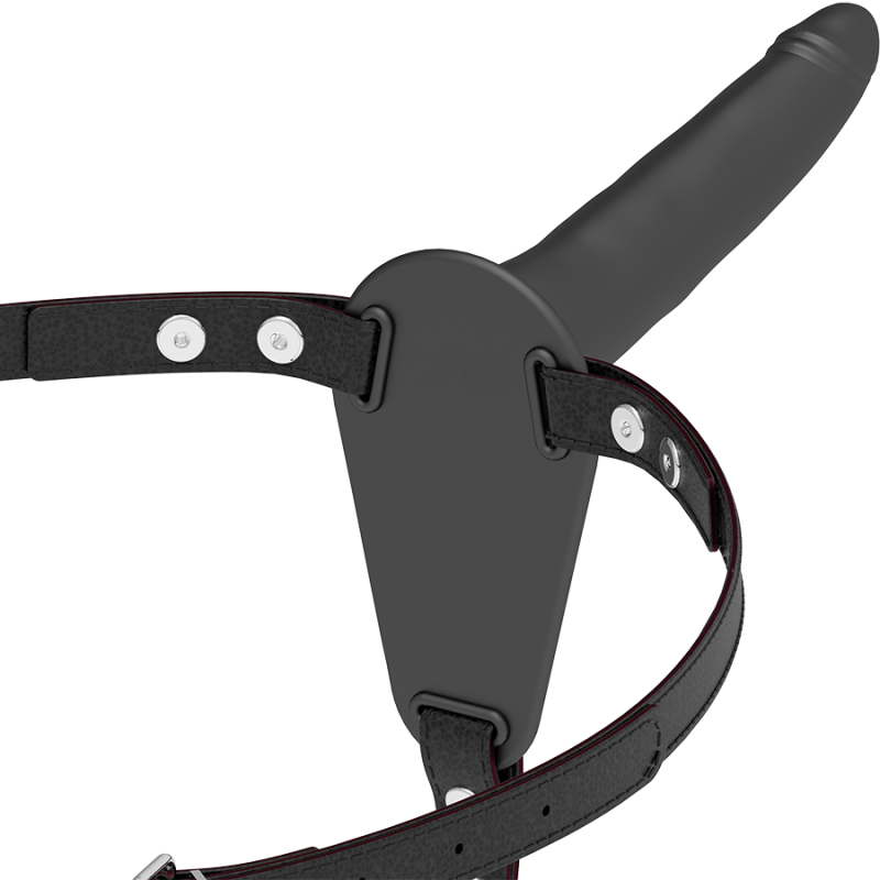 FETISH SUBMISSIVE HARNESS - CZARNY SILIKON 15 CM