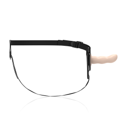 FETISH SUBMISSIVE HARNESS - SILIKONOWY MI?SNY PUNKT G 12,5 CM