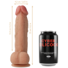 CYBER SILICOCK - PLYNNY SILIKON SAUL Z PASKIEM Z 3 PIERSCIENIAMI GRATIS 15.5 CM -O- 4.2 CM