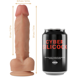 CYBER SILICOCK - PASEK PLYNNY SILIKON OLIVER Z 3 PIERSCIENIAMI GRATIS 19 CM -O- 3.9 CM