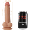 CYBER SILICOCK - STRAP-ON JUDE SILICONE LÍQUIDO COM 3 ANÉIS GRTIS 18 CM -O- 3.2 CM