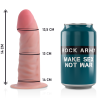 ROCKARMY - UPRZAZ + REALISTYCZNE DILDO TYGRYSOW O PODWOJNEJ GESTOSCI 14 CM -O- 4.46 CM