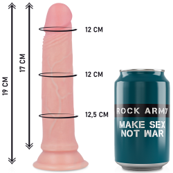 ROCKARMY - UPRZAZ + DILDO W PLYNIE SILIKONOWYM PREMIUM AVENGER 19 CM -O- 3.98 CM