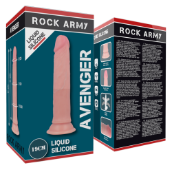ROCKARMY - UPRZAZ + DILDO W PLYNIE SILIKONOWYM PREMIUM AVENGER 19 CM -O- 3.98 CM