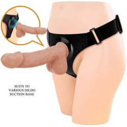 PRETTY LOVE - SZELKI MAJTY UNIWERSALNE SZELKI Z DILDO JERRY 21,8 CM NATURALNY