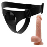 PRETTY LOVE - SZELKI MAJTY UNIWERSALNE SZELKI Z DILDO KEVIN 19 CM NATURALNY