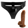 PRETTY LOVE - SZELKI MAJTY UNIWERSALNE SZELKI Z DILDO MICHEAL 20 CM CZARNE