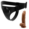 PRETTY LOVE - SZELKI MAJTY UNIWERSALNE SZELKI Z DILDO MICHEAL 20 CM CZARNE