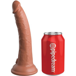 KING COCK - ELITE WYGODNE REGULOWANE SZELKI Z DILDO 17,8 CM