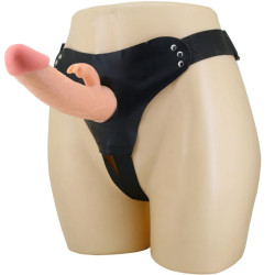 PRETTY LOVE - MAVIS HARNESS UNIWERSALNE MAJTKI Z DILDO 19 CM NATURALNE