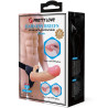 PRETTY LOVE - MAVIS HARNESS UNIWERSALNE MAJTKI Z DILDO 19 CM NATURALNE