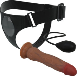 PRETTY LOVE - KYTON UNIWERSALNE SZELKI Z DZIURKUJĄCYM DILDO 19 CM MULATO