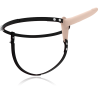 FETISH SUBMISSIVE HARNESS - WIBRATOR Z MI?SNEJ SILIKONY 15 CM