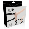FETISH SUBMISSIVE HARNESS - WIBRATOR Z MI?SNEJ SILIKONY 15 CM