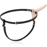FETISH SUBMISSIVE HARNESS - WIBRATOR Z MI?SNEJ SILIKONY 15 CM