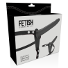 FETISH SUBMISSIVE HARNESS - CZARNY WIBRATOR SILIKONOWY 15 CM