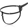 FETISH SUBMISSIVE HARNESS - CZARNY WIBRATOR SILIKONOWY 15 CM