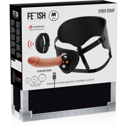 FETISH SUBMISSIVE CYBER STRAP - UPRZAZ Z PILOTEM TECHNOLOGIA DILDO WATCHME M
