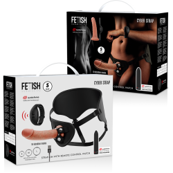 FETISH SUBMISSIVE CYBER STRAP - UPRZAZ Z DILDO I PILOTEM W TECHNOLOGII ZEGARKOW BULLET