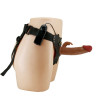 PRETTY LOVE - MARION HARNESS UNIWERSALNE MAJTKI Z WIBRACYJNYM DILDO 19 CM BRAZOWE