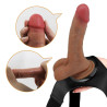 PRETTY LOVE - UNIWERSALNE SZELKI Z WIBRACYJNYM I STRZASKUJĄCYM DILDO 15,5 CM MULATO