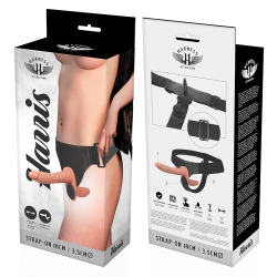HARNESS ATTRACTION - HARRIS PODWOJNA PENETRACI N Z WIBRACJA 18 CM -O- 3.5 CM