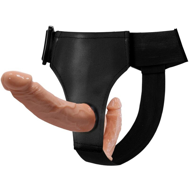 BAILE - ULTRA PASSIONATE DOUBLE DILDOS WITH HARNESS BAILE - ULTRA PASSIONATE DOUBLE DILDOS WITH HARNESS