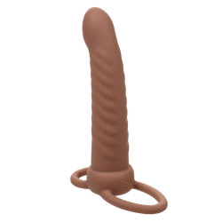 CALEXOTICS - MAXX RIBBED DUAL PENETRATOR 10 WIBRACJI BRAZOWY