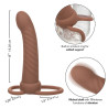CALEXOTICS - MAXX RIBBED DUAL PENETRATOR 10 WIBRACJI BRAZOWY