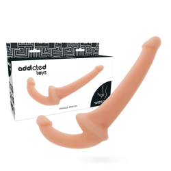 ADDICTED TOYS - DILDO PODWOJNE BEZOWE