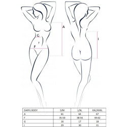 PASSION - WOMAN DARYL BODY CZARNY ROZMIAR S/M