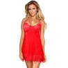 SUBBLIME - BABYDOLL Z KOLUKAMI CZERWONA S/M