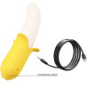 PRETTY LOVE - BANANA GEEK SUPER MOC 7 WIBRACJI GORA I DOL SILIKON CZARNY