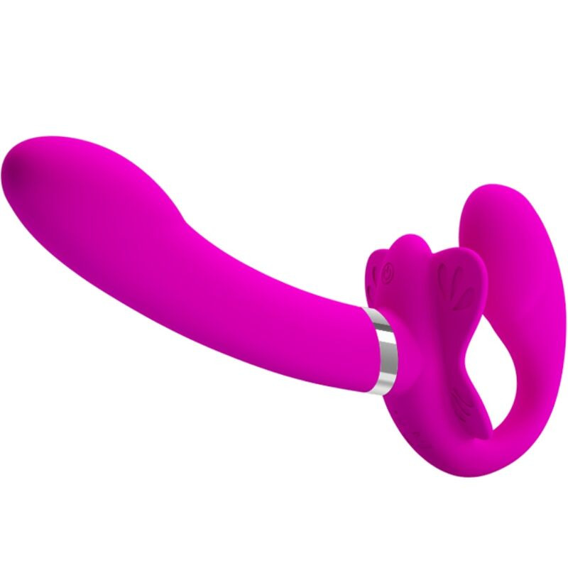 PRETTY LOVE - VALERIE VIBRATORE DOPPIO STRAP-ON 12 VIBRAZIONI VIOLA PRETTY LOVE - VALERIE VIBRATORE DOPPIO STRAP-ON 12 VIBRAZIONI VIOLA