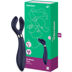 SATISFYER - NIEKONCZACA ZABAWA MULTI WIBRATOR 3 NIEBIESKI